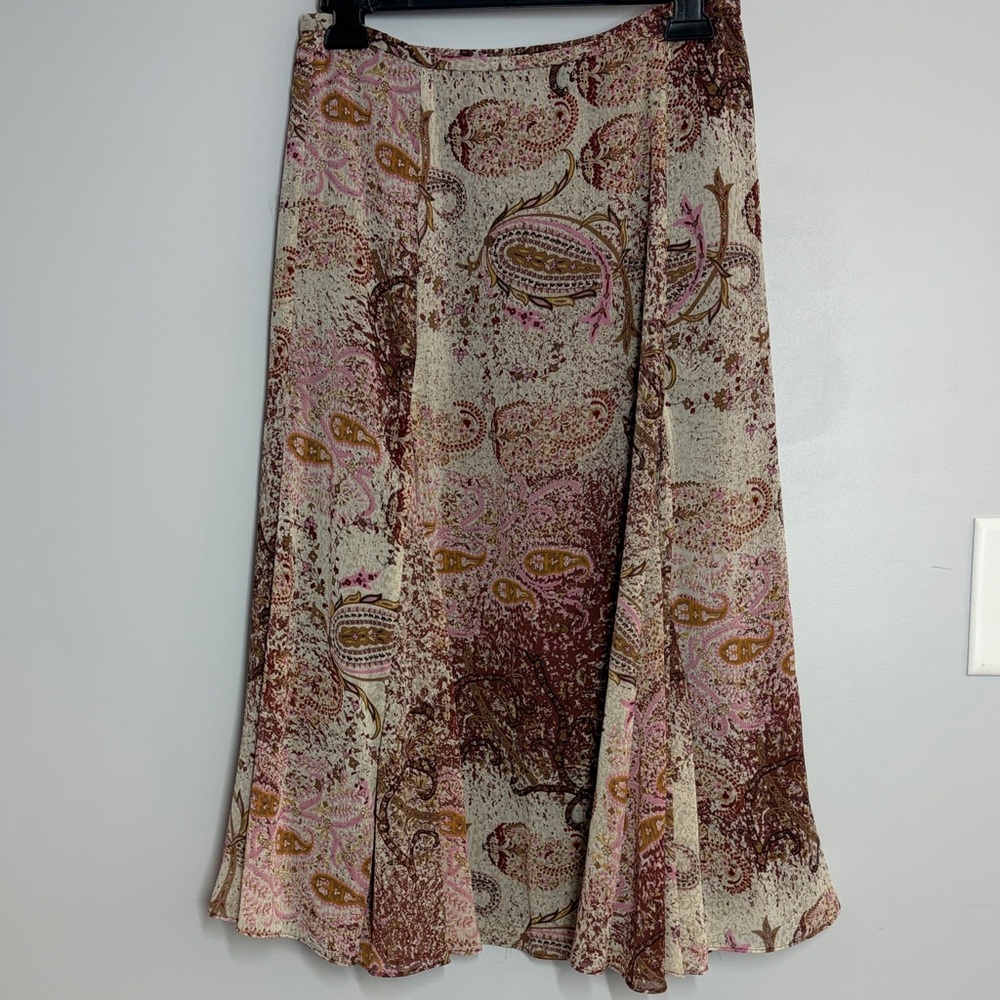 Coldwater Creek Fit ‘N Flare Paisley Skirt